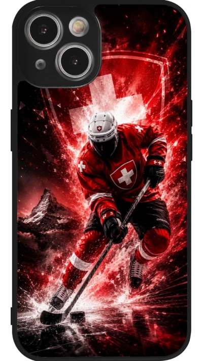 Coque iPhone 14 - Silicone rigide noir Hockey World Championship Player