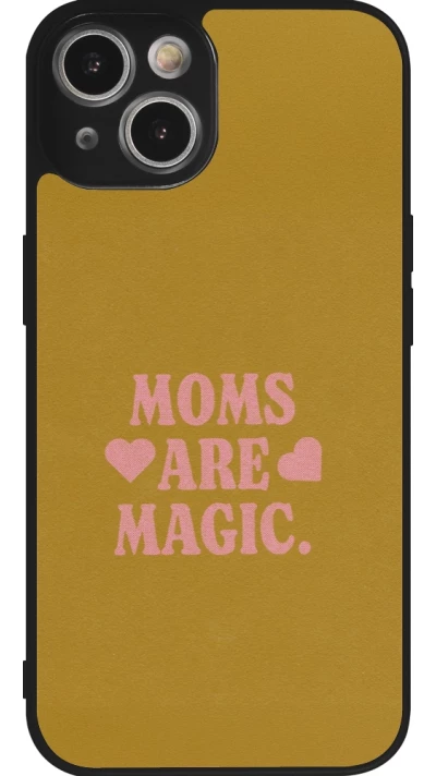 iPhone 14 Case Hülle - Silikon schwarz Mom 2026 Are Magic