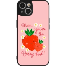 iPhone 14 Case Hülle - Silikon schwarz Mom 2026 Berry best