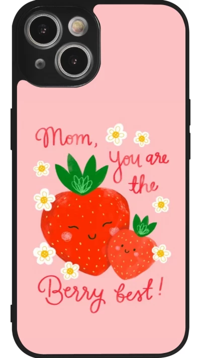 iPhone 14 Case Hülle - Silikon schwarz Mom 2026 Berry best