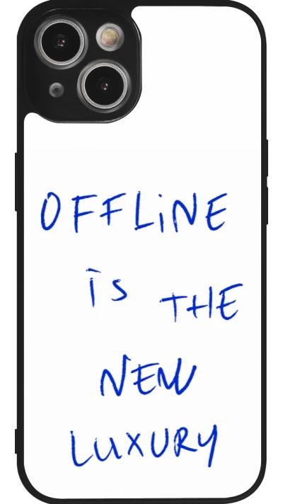 iPhone 14 Case Hülle - Silikon schwarz Offline is the new luxury