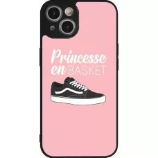 iPhone 14 Case Hülle - Silikon schwarz princesse en basket