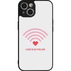 Coque iPhone 14 - Silicone rigide noir Saint Valentines Day 26 Love is in the air