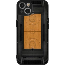 Coque iPhone 14 - Silicone rigide noir Sports 2026 Basketball