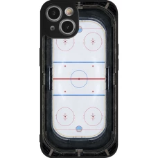 Coque iPhone 14 - Silicone rigide noir Sports 2026 Hockey