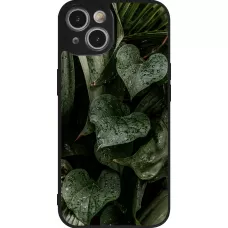 Coque iPhone 14 - Silicone rigide noir Spring 23 fresh plants