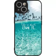 Coque iPhone 14 - Silicone rigide noir Summer 18 24