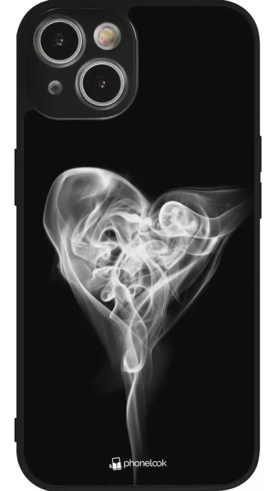 iPhone 14 Case Hülle - Silikon schwarz Valentine 2022 Black Smoke