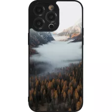 iPhone 14 Pro Max Case Hülle - Silikon schwarz Autumn 22 forest lanscape
