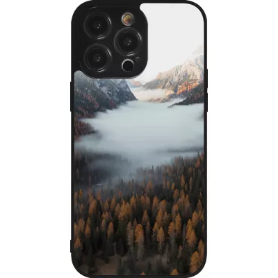 iPhone 14 Pro Max Case Hülle - Silikon schwarz Autumn 22 forest lanscape