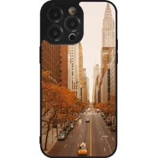 iPhone 14 Pro Max Case Hülle - Silikon schwarz Autumn 2024 New York city