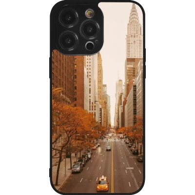 iPhone 14 Pro Max Case Hülle - Silikon schwarz Autumn 2024 New York city