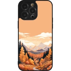 iPhone 14 Pro Max Case Hülle - Silikon schwarz Autumn 25 Mountains