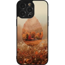 iPhone 14 Pro Max Case Hülle - Silikon schwarz Autumn 26 Autumn leaf