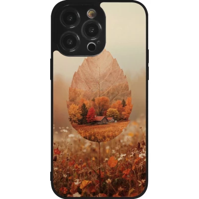 iPhone 14 Pro Max Case Hülle - Silikon schwarz Autumn 26 Autumn leaf