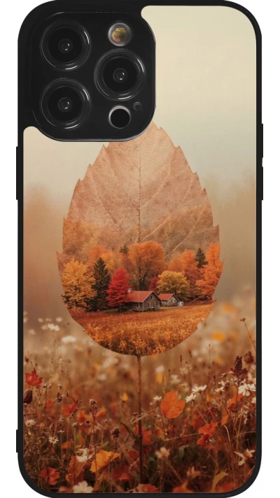 Coque iPhone 14 Pro Max - Silicone rigide noir Autumn 26 Autumn leaf