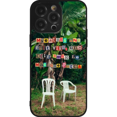 iPhone 14 Pro Max Case Hülle - Silikon schwarz Chairs DTMF