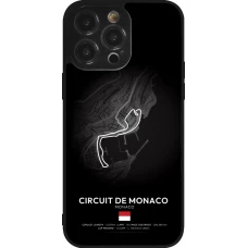 Coque iPhone 14 Pro Max - Silicone rigide noir F1 Track 2025 Monaco
