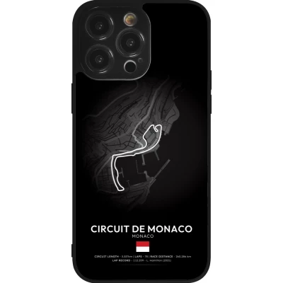 Coque iPhone 14 Pro Max - Silicone rigide noir F1 Track 2025 Monaco