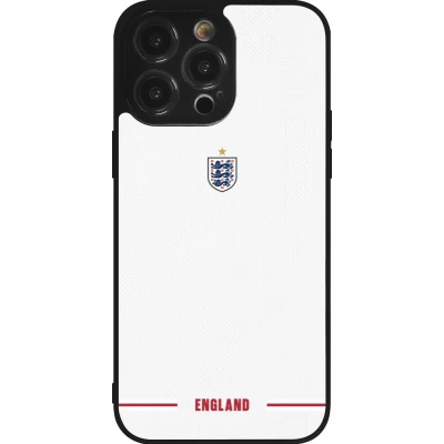 iPhone 14 Pro Max Case Hülle - Silikon schwarz England 2026 personalisierbares Fussballtrikot