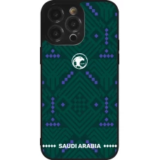 iPhone 14 Pro Max Case Hülle - Silikon schwarz Saudi Arabien 2026 personalisierbares Fussballtrikot