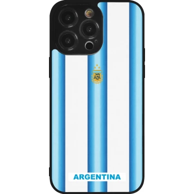 iPhone 14 Pro Max Case Hülle - Silikon schwarz Argentinien 2026 personalisierbares Fussballtrikot