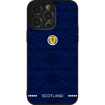 Coque iPhone 14 Pro Max - Silicone rigide noir Maillot de football Ecosse 2026 personnalisable