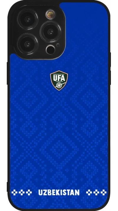 iPhone 14 Pro Max Case Hülle - Silikon schwarz Usbekistan 2026 personalisierbares Fussballtrikot