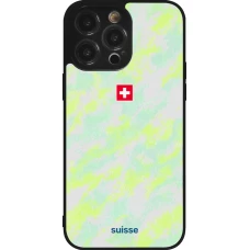 iPhone 14 Pro Max Case Hülle - Silikon schwarz Schweiz Away 2026 personalisierbares Fussballtrikot