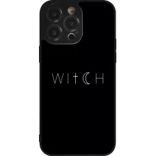 iPhone 14 Pro Max Case Hülle - Silikon schwarz Halloween 22 witch word