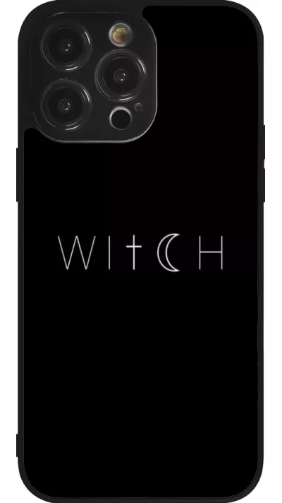 iPhone 14 Pro Max Case Hülle - Silikon schwarz Halloween 22 witch word