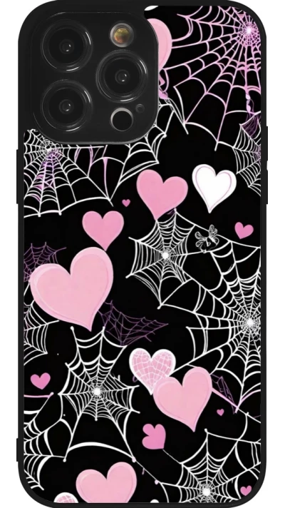 iPhone 14 Pro Max Case Hülle - Silikon schwarz Halloween 2024 girly