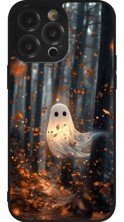 iPhone 14 Pro Max Case Hülle - Silikon schwarz Halloween 2025 Ghost in the forest