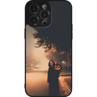 Coque iPhone 14 Pro Max - Silicone rigide noir Halloween 2025 Scream