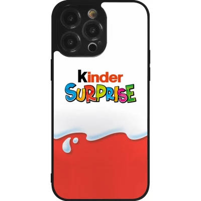 Coque iPhone 14 Pro Max - Silicone rigide noir Kinder Surprise