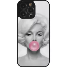 iPhone 14 Pro Max Case Hülle - Silikon schwarz Marilyn Bubble