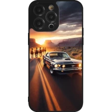 iPhone 14 Pro Max Case Hülle - Silikon schwarz Mustang 69 Grand Canyon