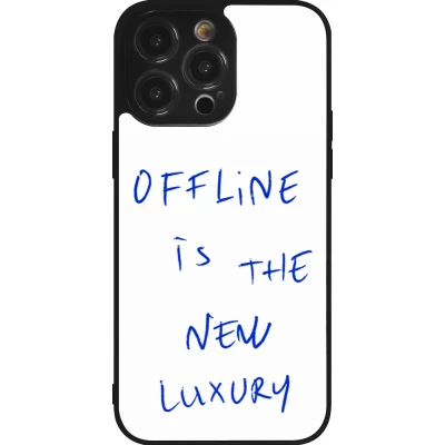 Coque iPhone 14 Pro Max - Silicone rigide noir Offline is the new luxury