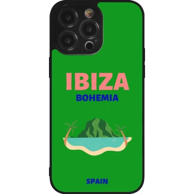 Coque iPhone 14 Pro Max - Silicone rigide noir Pop Summer Destination Ibiza