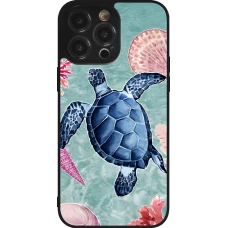 iPhone 14 Pro Max Case Hülle - Silikon schwarz Preppy Turtle