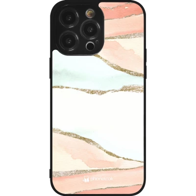 iPhone 14 Pro Max Case Hülle - Silikon schwarz Shimmering Orange