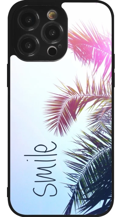 Coque iPhone 14 Pro Max - Silicone rigide noir Smile 05