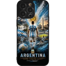 iPhone 14 Pro Max Case Hülle - Silikon schwarz Fussball Argentinien splash 2026
