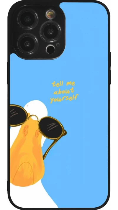 Coque iPhone 14 Pro Max - Silicone rigide noir Tell me about yourself Summer 2026