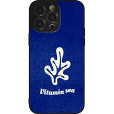 Coque iPhone 14 Pro Max - Silicone rigide noir Vitamin sea Summer 2026