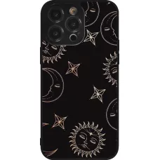 Coque iPhone 14 Pro Max - Silicone rigide noir Suns and Moons