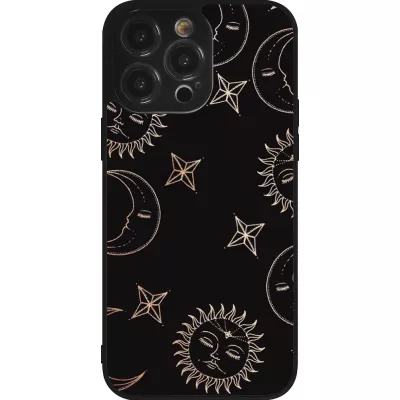 Coque iPhone 14 Pro Max - Silicone rigide noir Suns and Moons