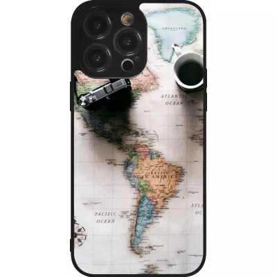 Coque iPhone 14 Pro Max - Silicone rigide noir Travel 01