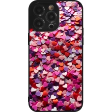 Coque iPhone 14 Pro Max - Silicone rigide noir Valentine 2025 Confetti