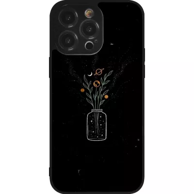 Coque iPhone 14 Pro Max - Silicone rigide noir Vase black